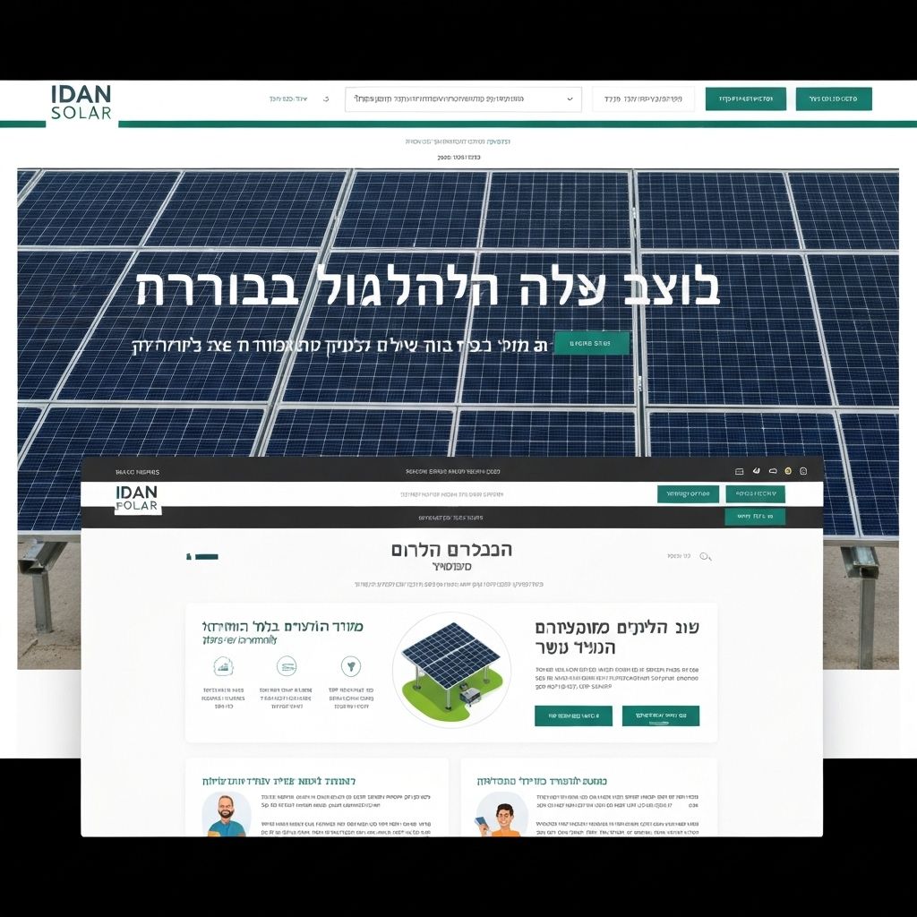 עידן סולאר - אתר אנרגיה סולארית